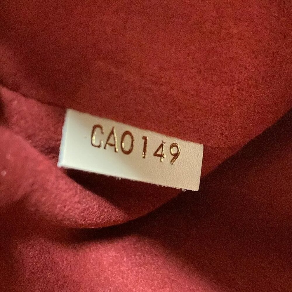 100% Authentic LOUIS VUITTON Cluny BB Monogram Bordeaux Navy Handbag 1063-102624 - Picture 13 of 14